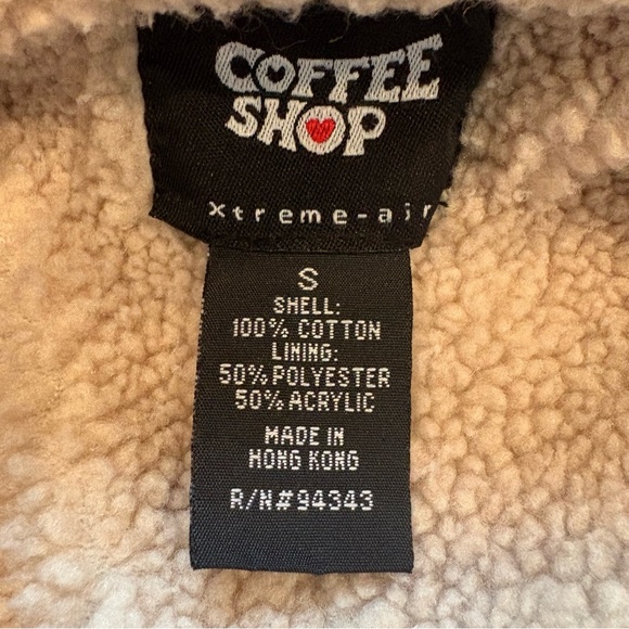 CoffeeShop Denim Jacket, Faux Fur Lining, Sz S - Picture 11 of 12
